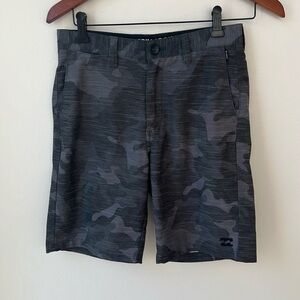 Billabong Crossfire Slub Camo Submersible Shorts 27 Waist